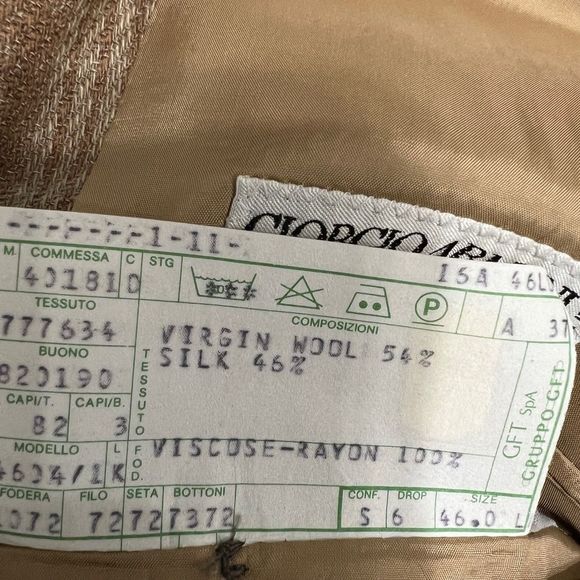 Giorgio Armani Le Collezioni blazer Newman Marcus designer wool silk blend 46L - Picture 9 of 9